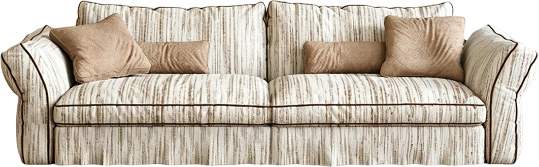 Original JULX3034 Striped Fabric Sofa product cutout