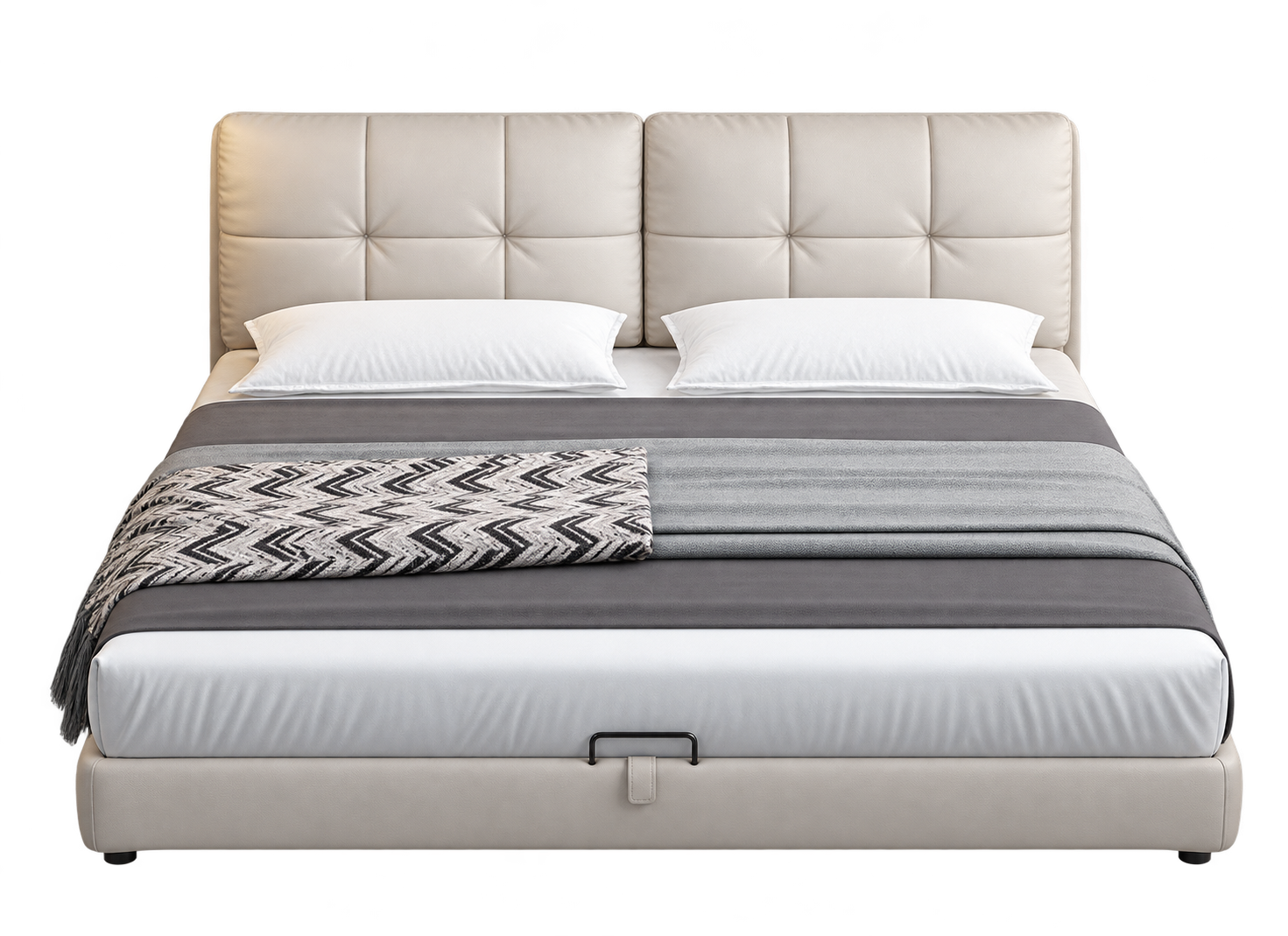 JUXYJ6048 Twin Cushion Leather Bed original product view