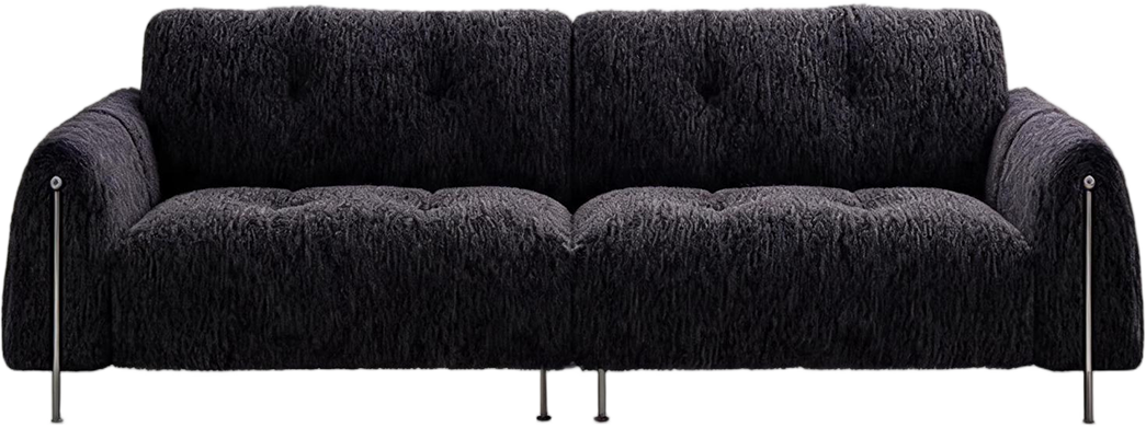 JUXMQ1220 Charcoal Chenille Sofa