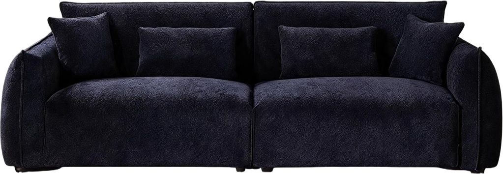JUXMQ1207 Navy Chenille Sofa original product view