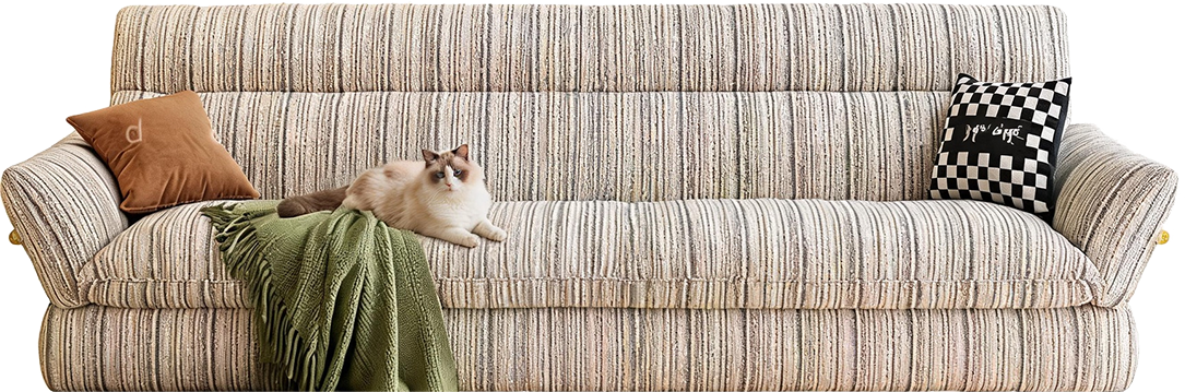 JULX3027 Tailored Cotton-Linen Sofa product view