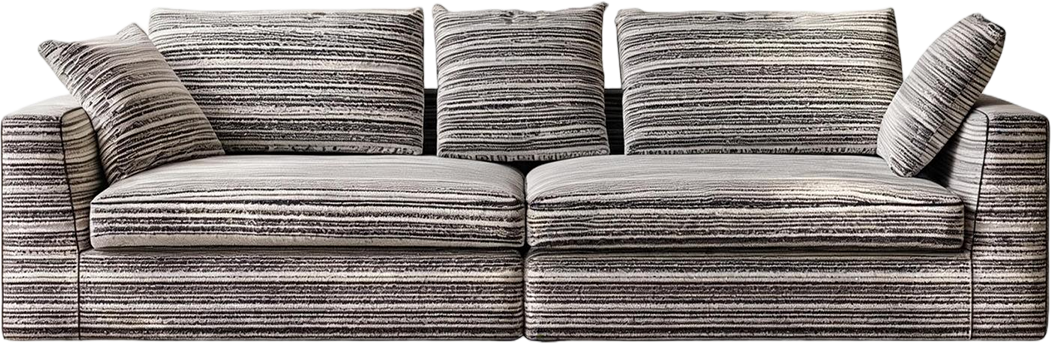 JUXMQ1196 Linear Chenille Sofa product view