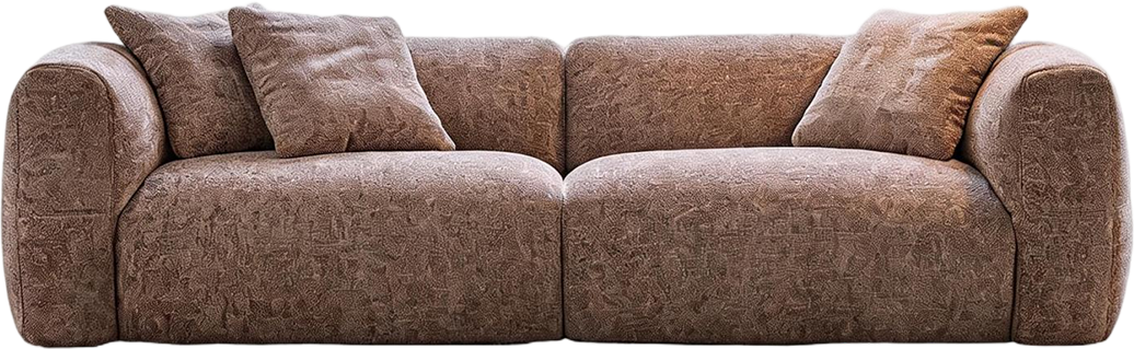 JULX3039 Rounded Chenille Velvet Sofa product view