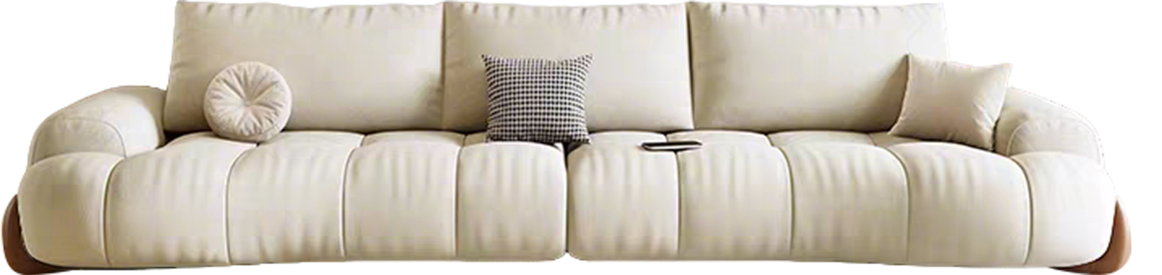JUXL3007 Rounded Tech-Fabric Sofa