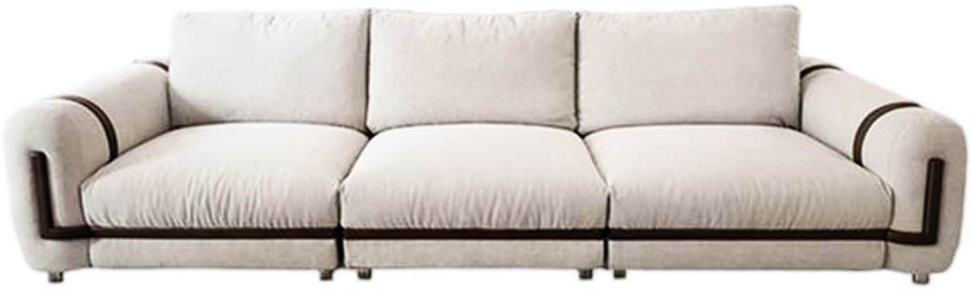 JUDM073 Slim-Frame Chenille Sofa product view