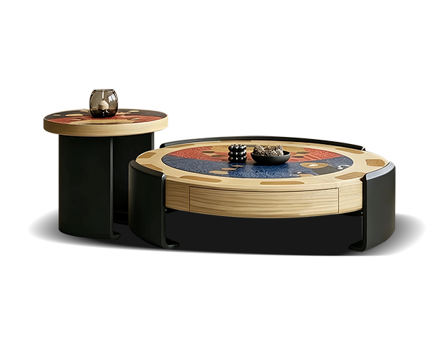 JUJYYC781 Inlaid Round Coffee Table Combination product view