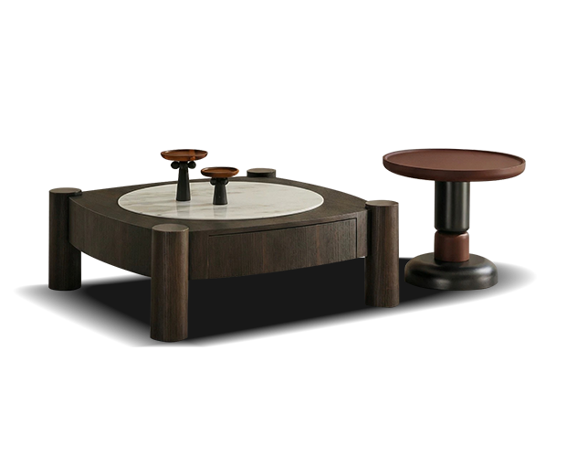 JUBY1081 Mixed-Material Coffee Table Combination