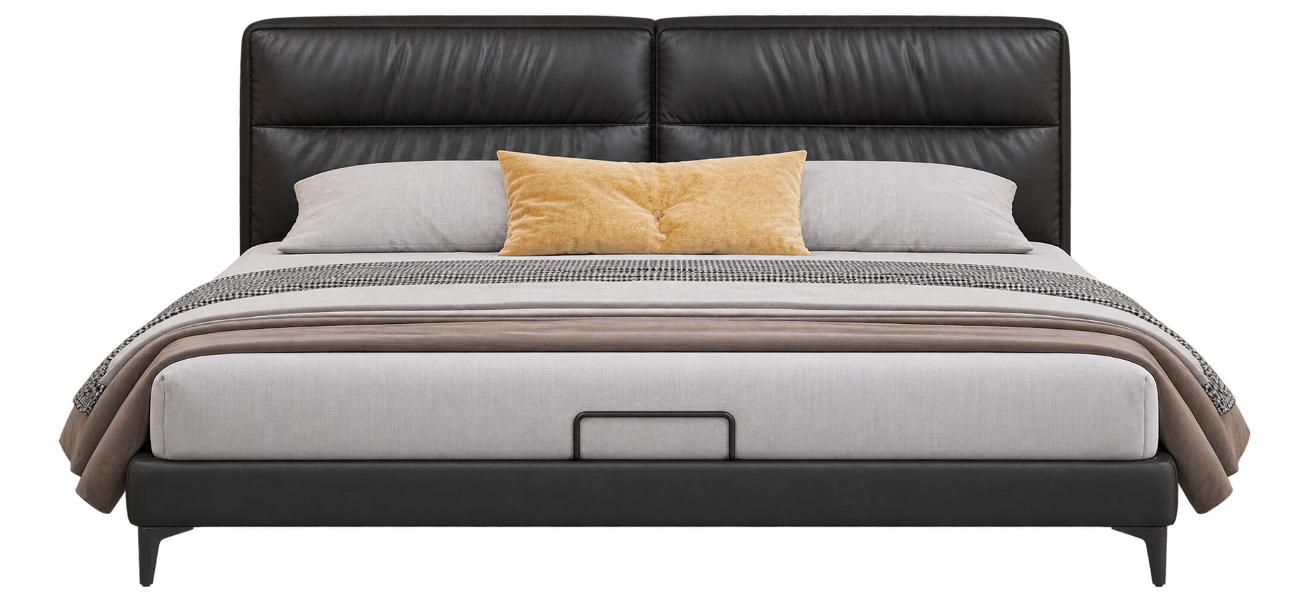 JUXL109 Cushioned Leather Bed product view