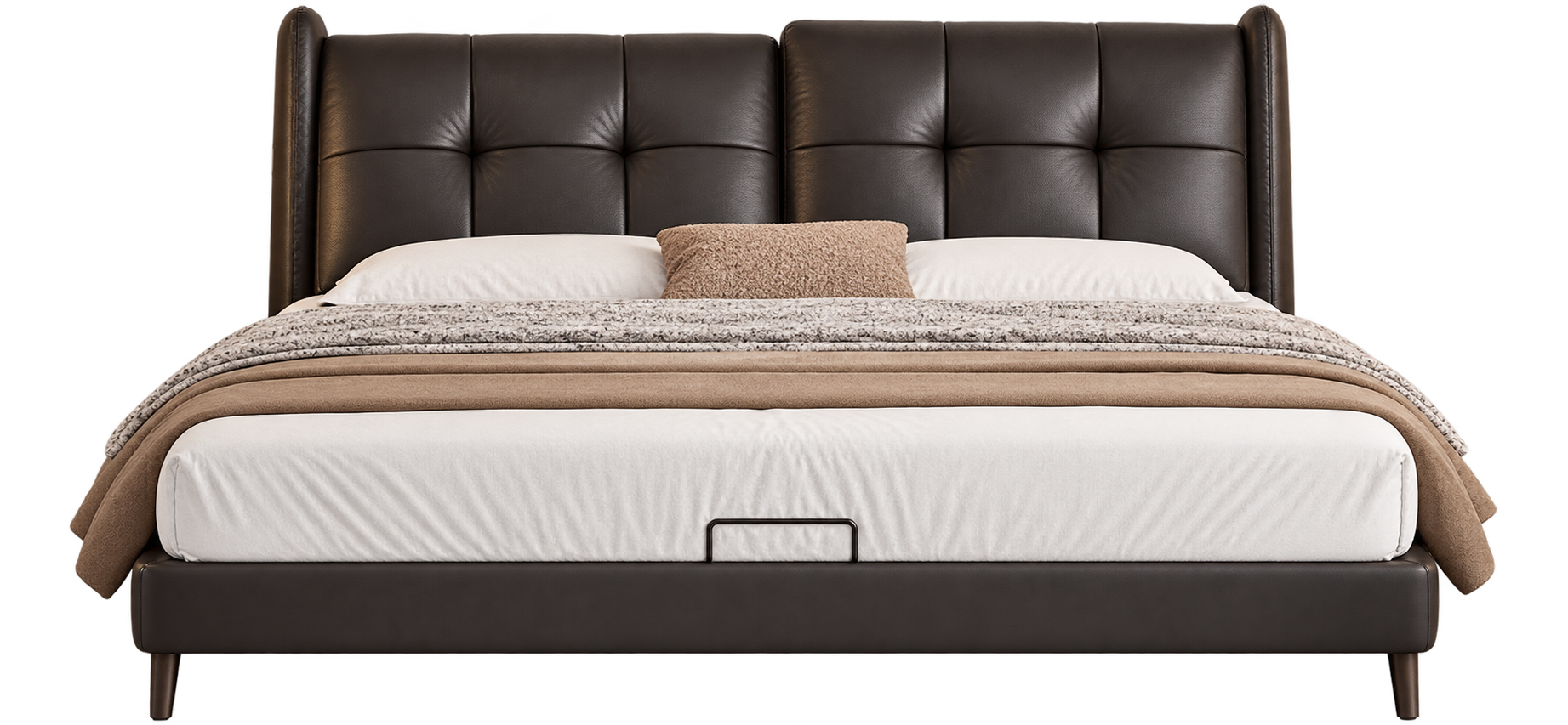 JUJMSM901 Cushion-Panel Leather Bed product view